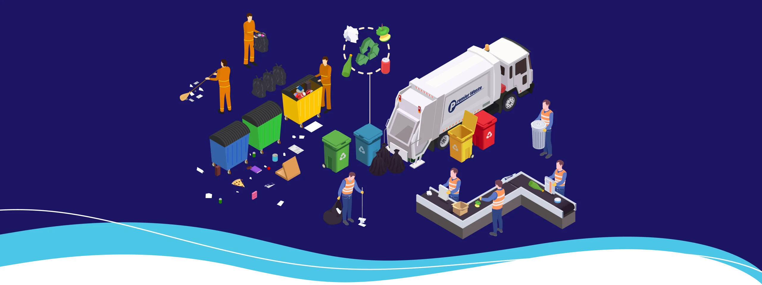 Premier-waste-sustainable-waste-management Premier Waste team supporting sustainable waste management and landfill diversion