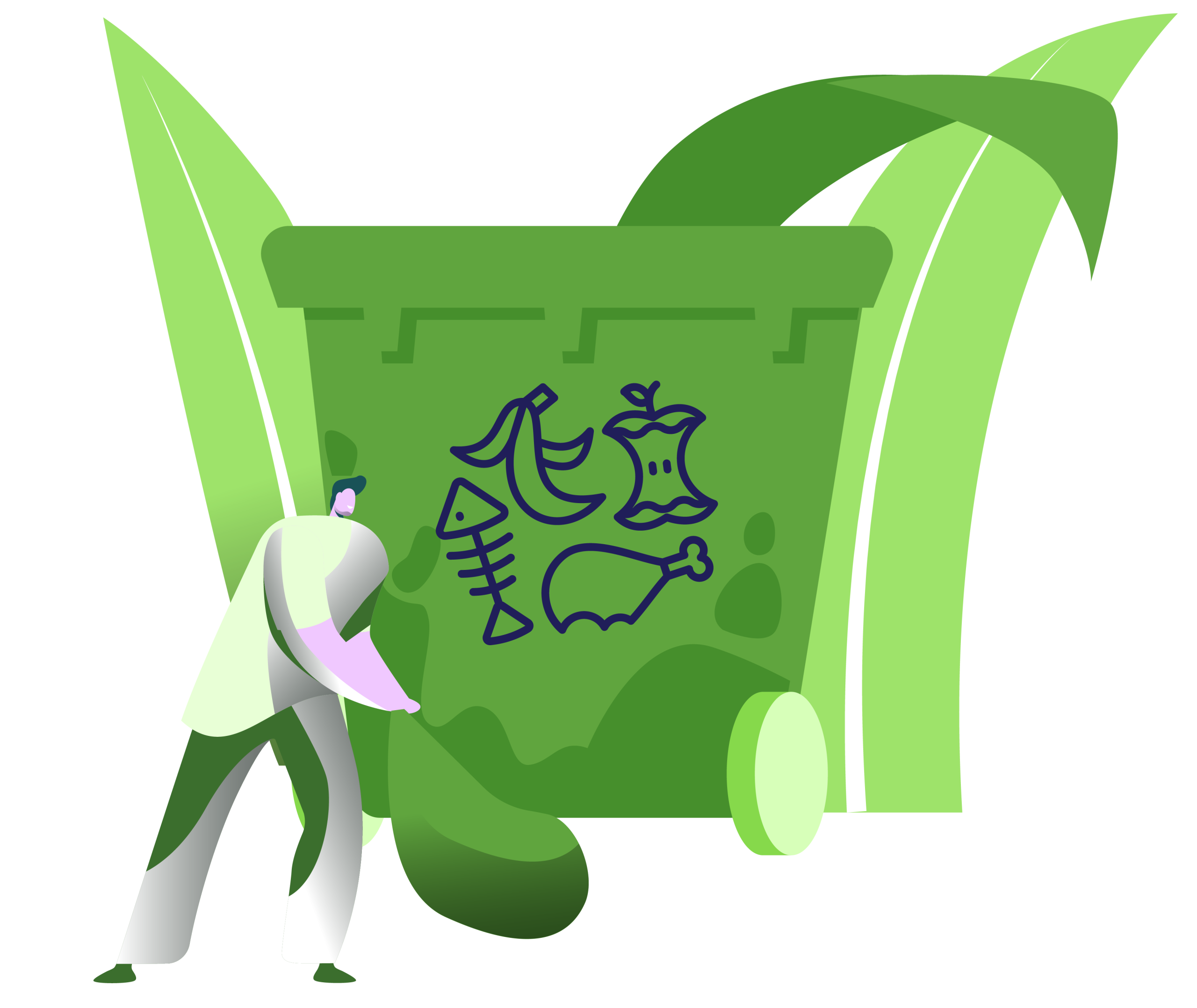 Premier-Waste-Organic-recycling-service Premier Waste organic recycling bin for food scraps and green waste